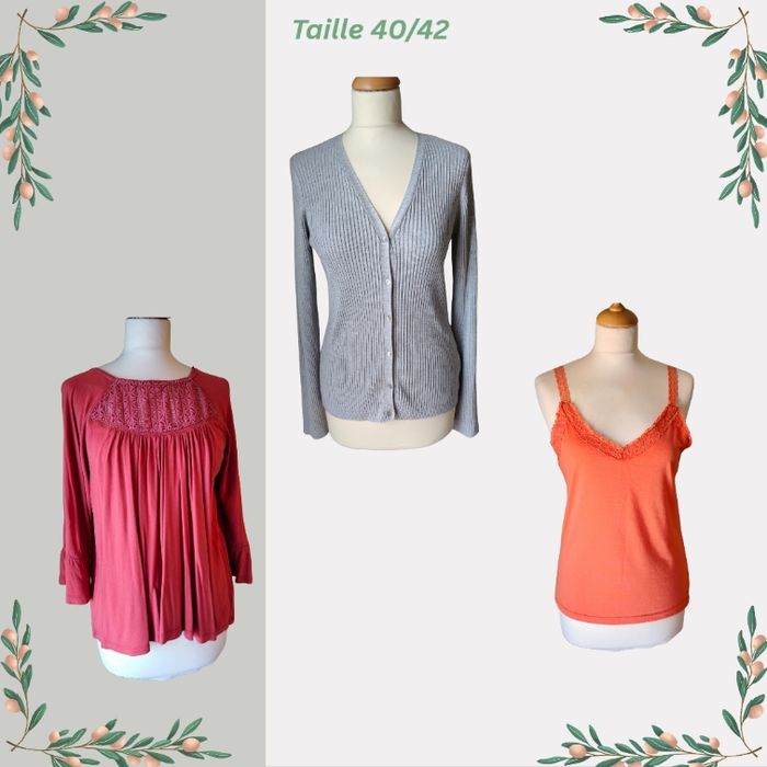 Lot de 3 haut 40/42