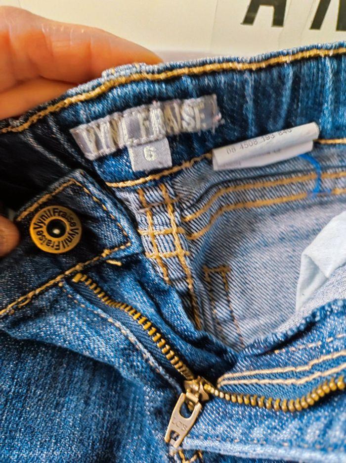 Jeans effet délavé 6 ans fille - photo numéro 2