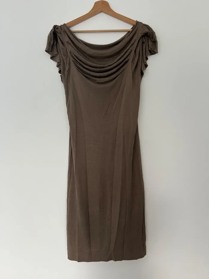 Robe longue drapée femme Esprit - photo numéro 4