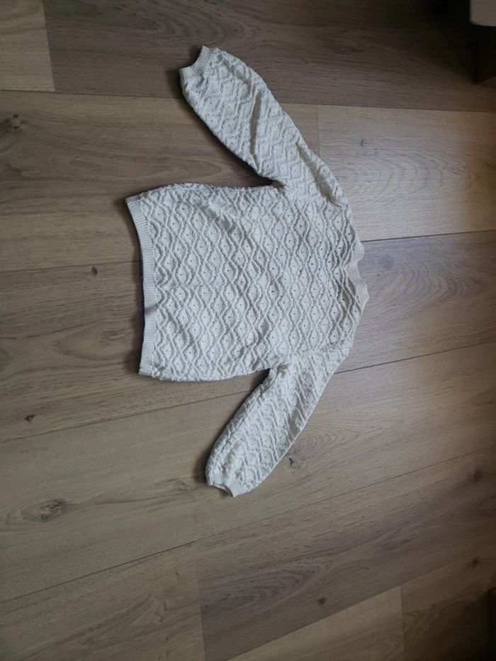 Gilet ajouré TAO 18 mois 80 cm - photo numéro 5