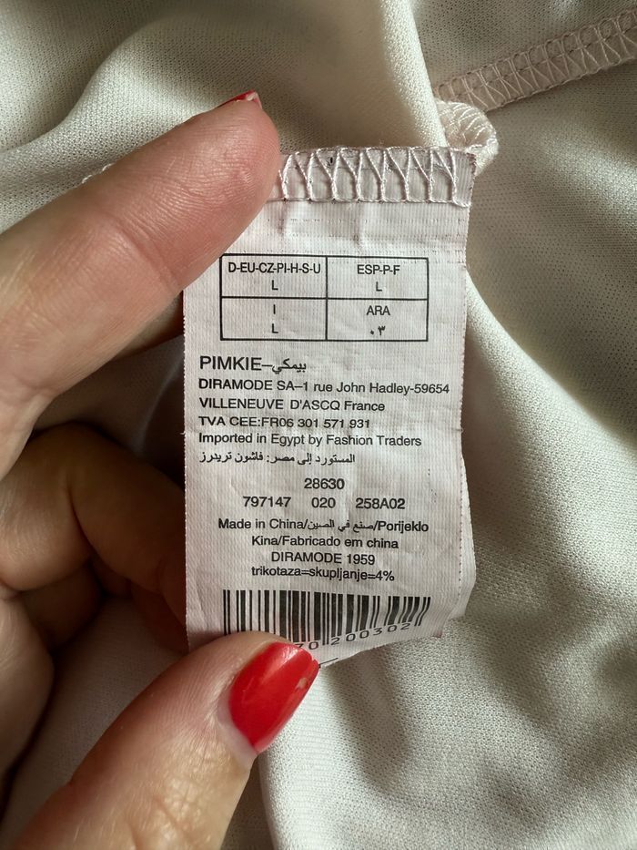 Robe rose poudré taille L - photo numéro 4