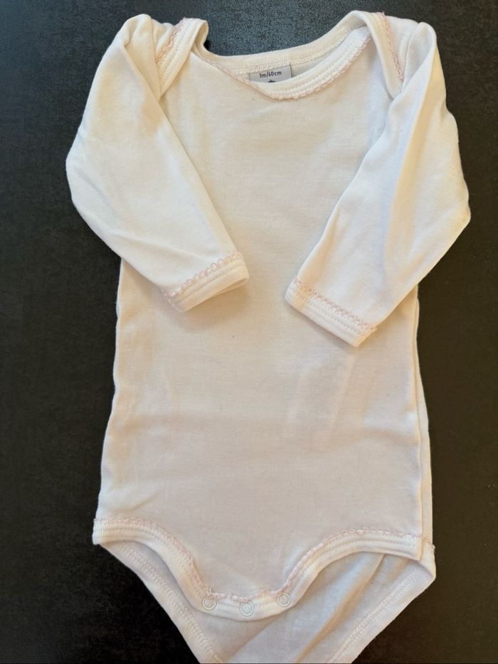 Body Petit bateau 3 mois manches longues