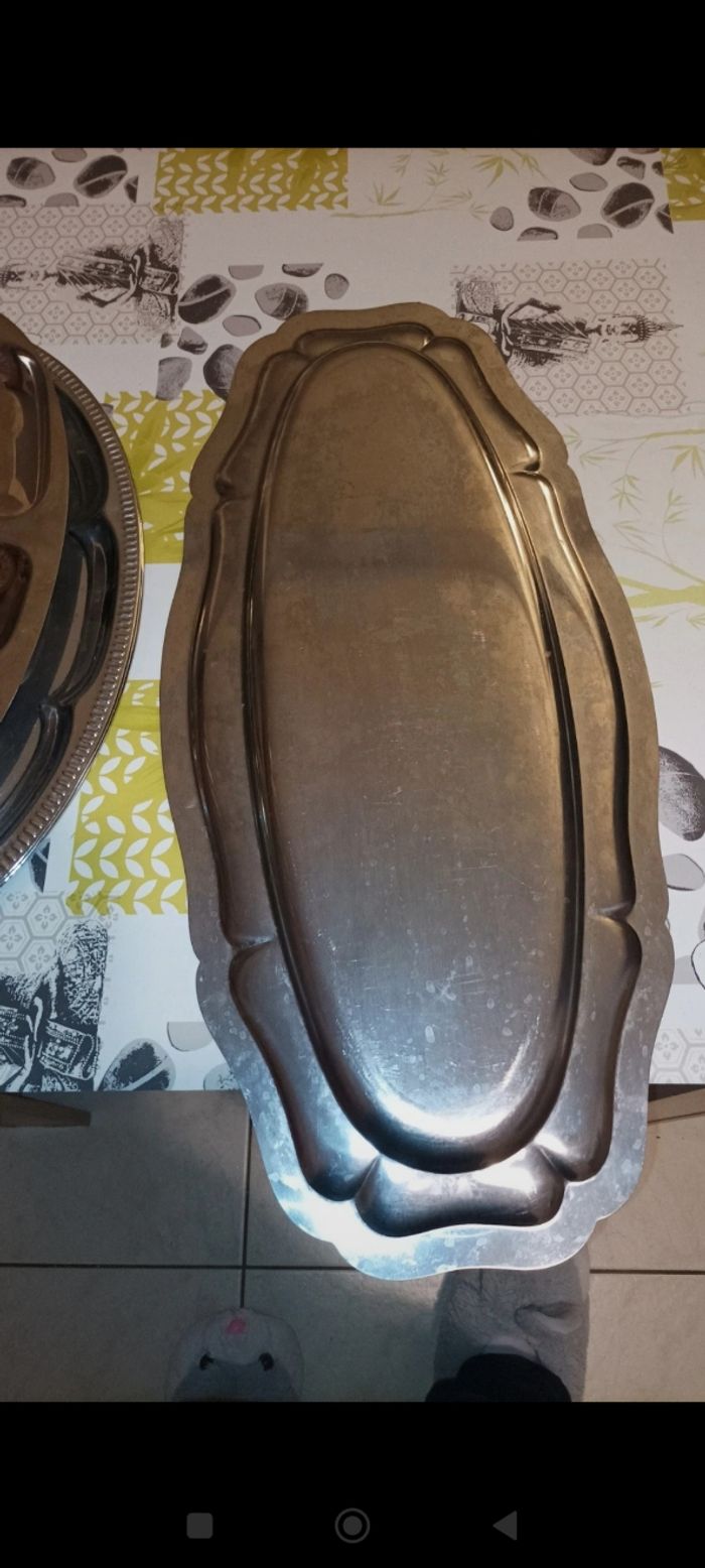 Lot de 4 plats en inox - photo numéro 8