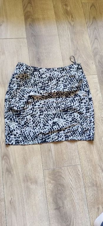 Jupe courte imprimé léopard femme M