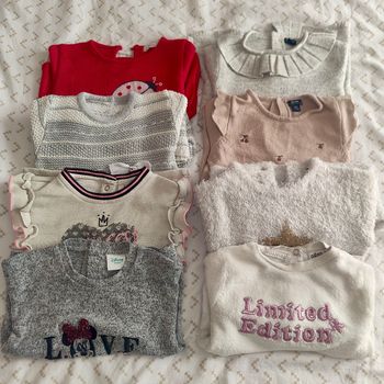 Lot de 8 pulls fille