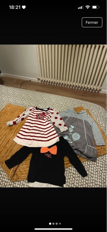 Lot robe hiver 12 mois