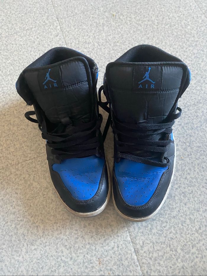 Chaussure Nike Air, Jordan bleu et noir - photo numéro 8