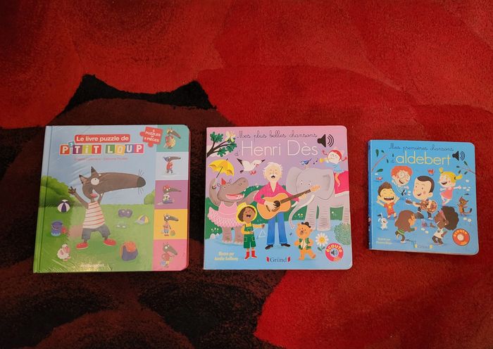 Lot livres musicaux et puzzle