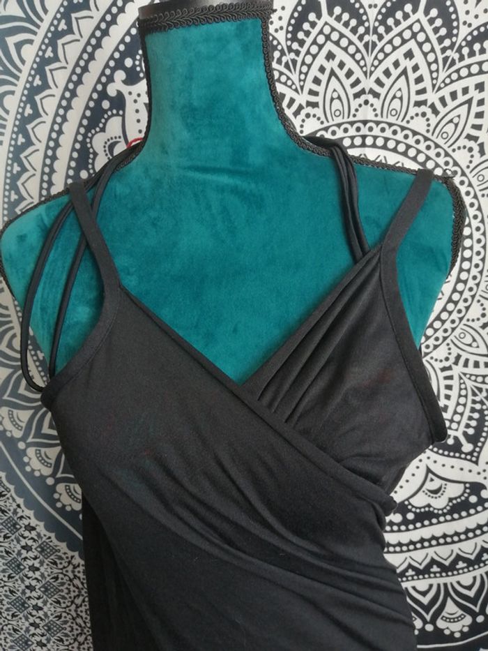 Robe de plage noire fluide Tissaia – Style paréo, taille unique, été / vacances - photo numéro 3