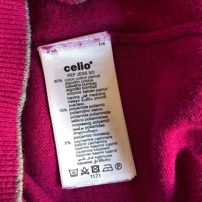 Pull fuchsia coton cachemire stretch M Celio - photo numéro 8