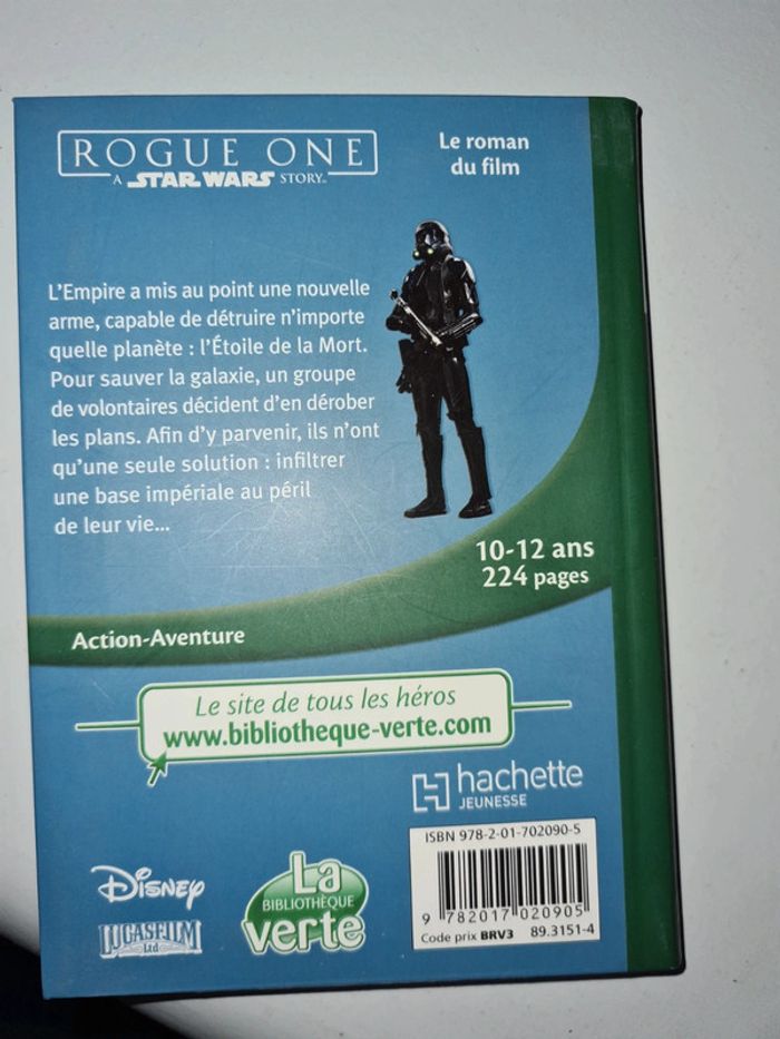Livre vert rogue one star wars - photo numéro 2