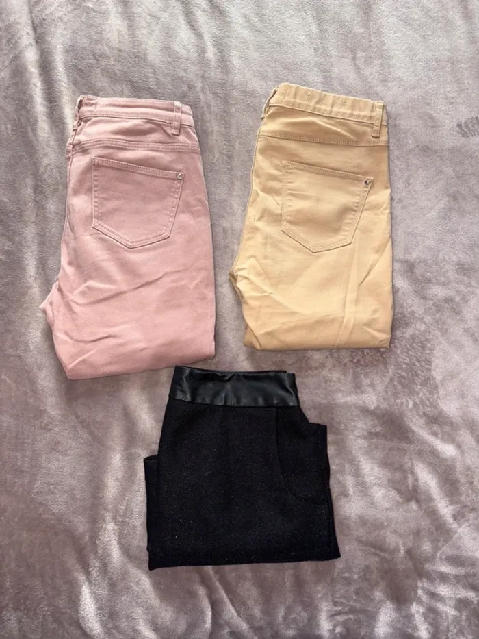 Lot de 3 vêtements femme Camaïeu taille 38 en très bon état