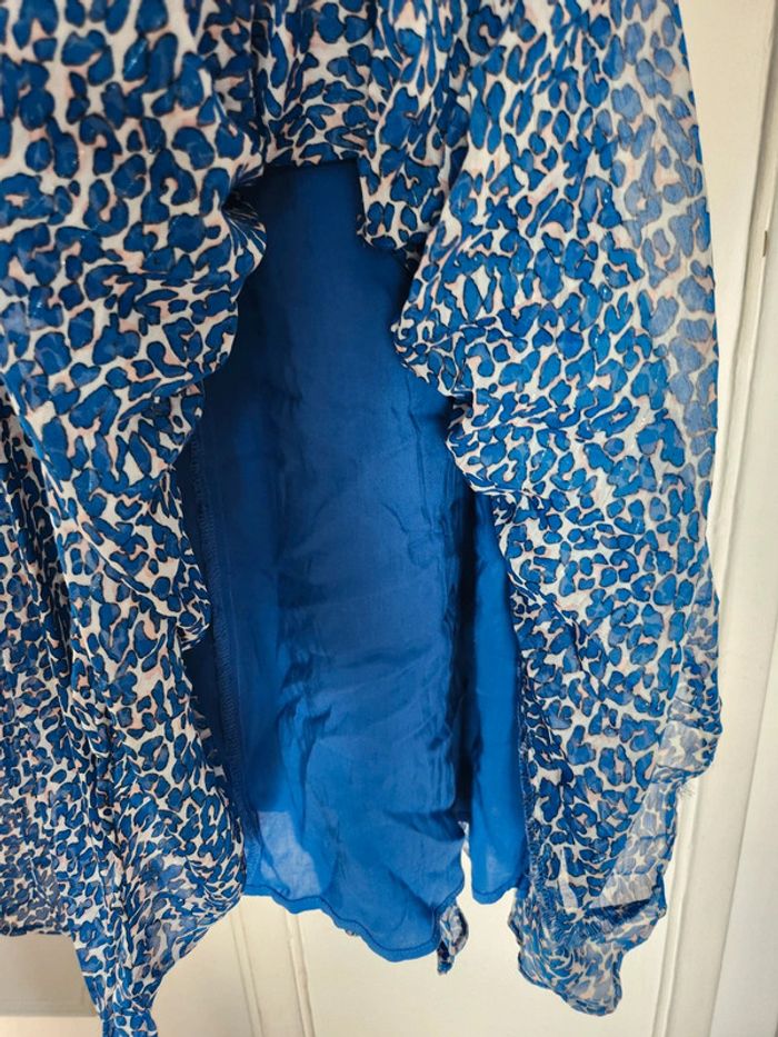 Robe longue fluide bleue taille 36 - photo numéro 6