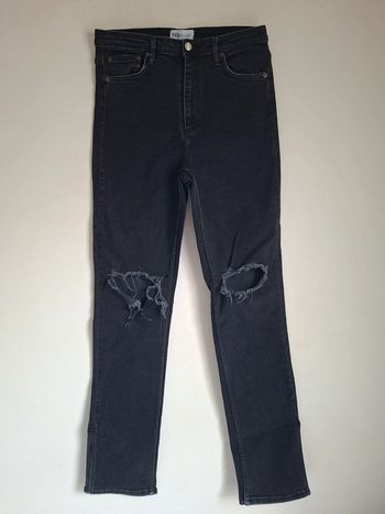Jean noir effet destroy - l'incontournable du dressing, Zara neuf, taille 42