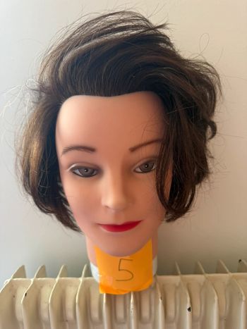 Tête malléable professionnelle - Cheveux naturels