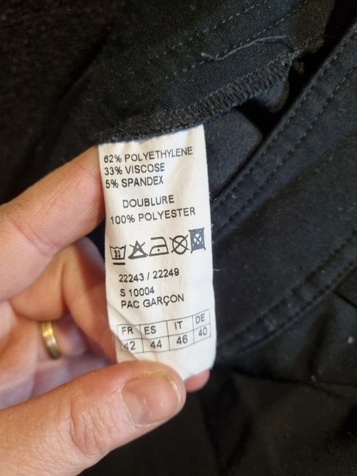 Pantacourt noir taille 42 mado et les autres - photo numéro 6