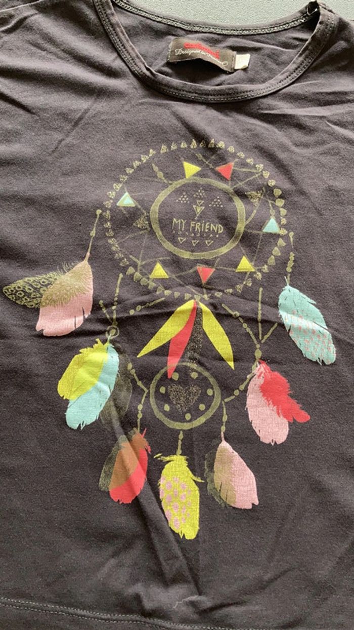 Catimini tee shirt haut vêtement fille enfant taille 6 ans - photo numéro 2