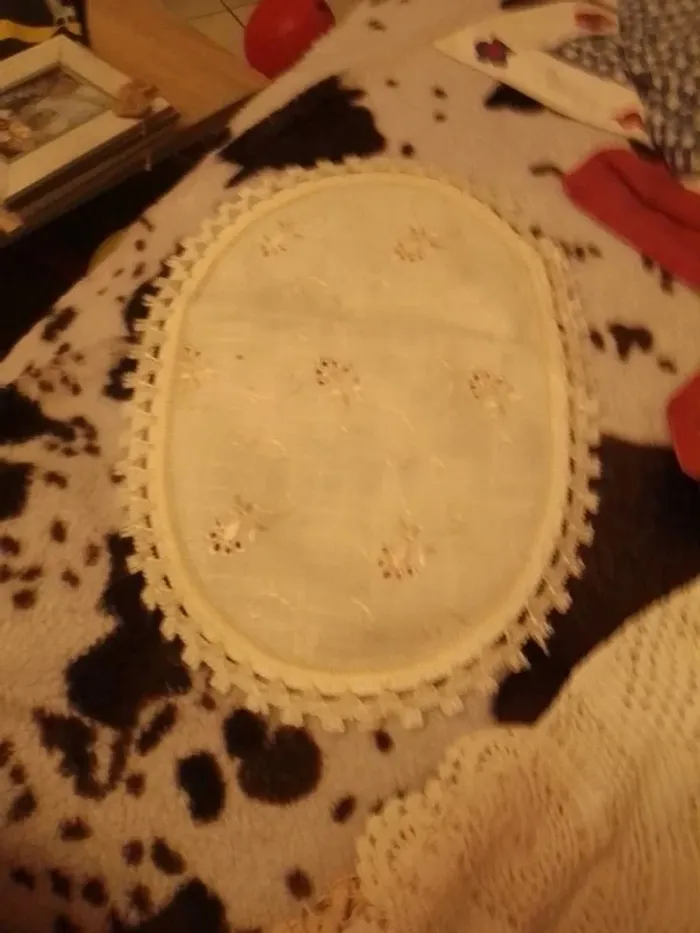Lot de 5 napperons ancien crochet - photo numéro 6