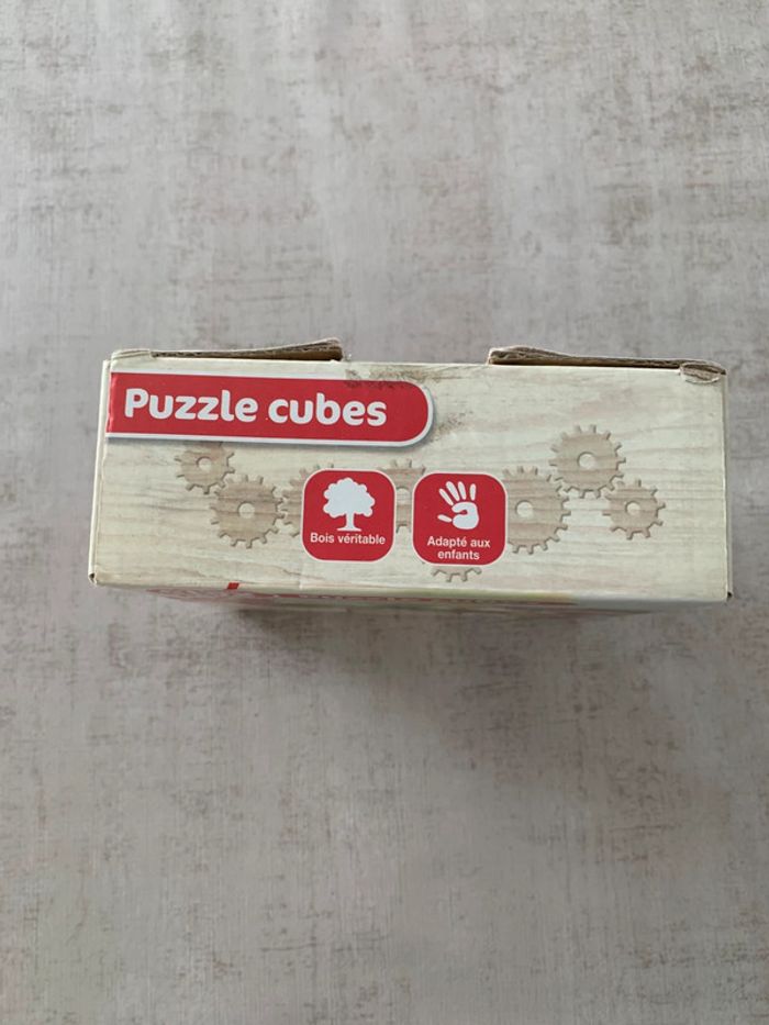 Puzzle cubes en bois neuf - photo numéro 4