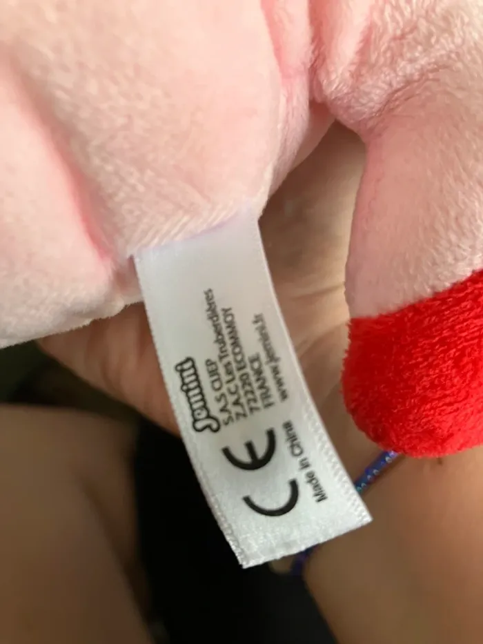 Peluche rose Mme Câlin monsieur madame - photo numéro 4
