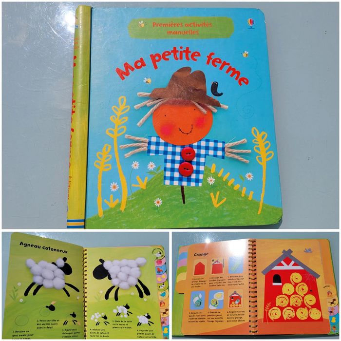 Premières activités manuelles usborne et 🐄 Ma petite ferme 🚜