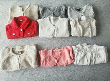 Lot de gilet 3/6 mois