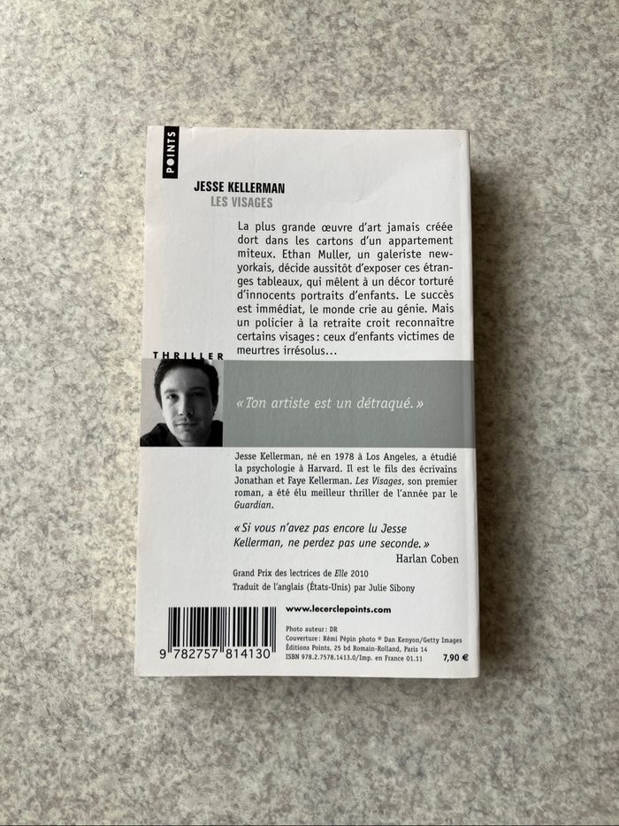 Les visages ~ Thriller de Jesse Kellerman (1€50) - photo numéro 2