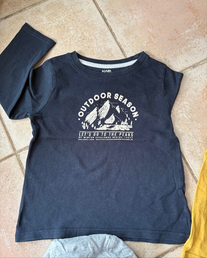 Lot 5 Tee-shirts manches longues 4 ans garçon - photo numéro 5