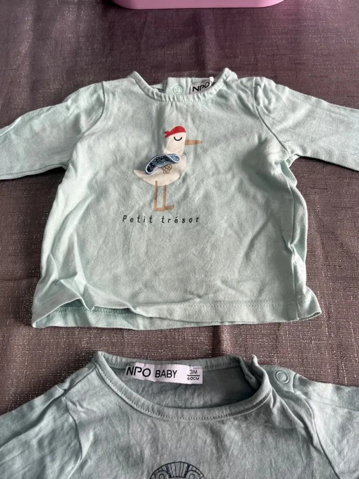Lot 3 t-shirt 3 mois - photo numéro 4