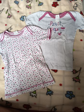 Tee shirt manche courte 24 mois