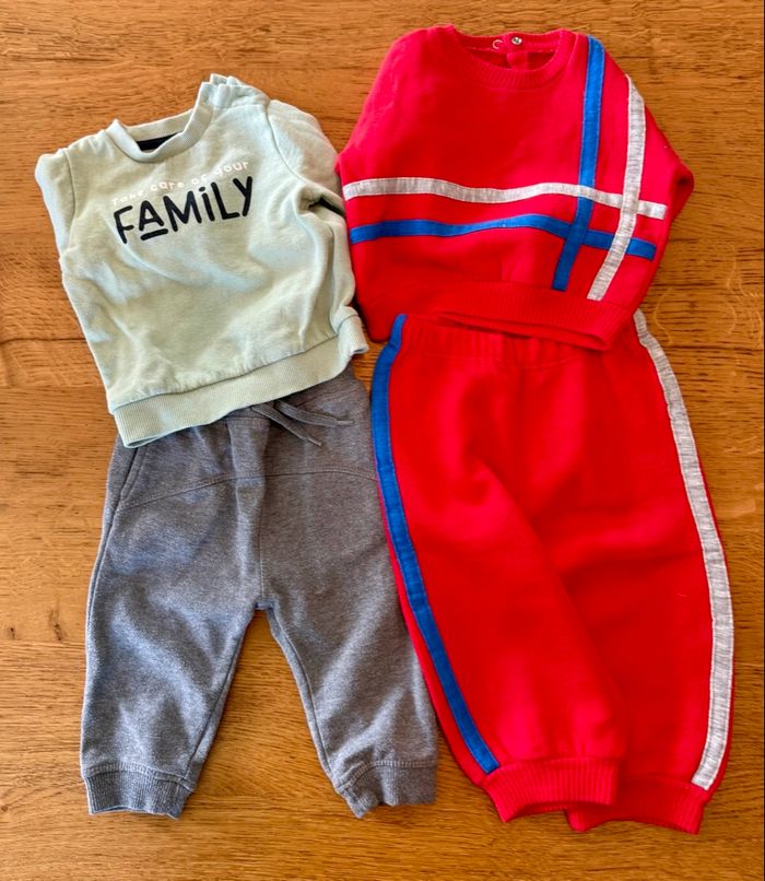 Lot de 2 joggings 2 pièces 12 mois