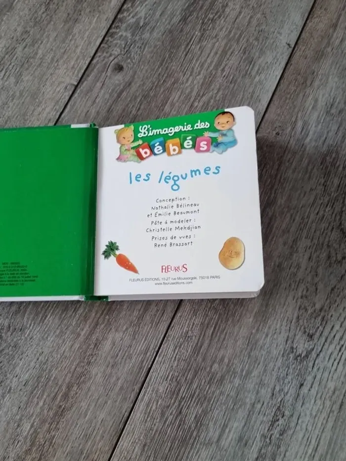 Livre l'imagerie des bébés : les légumes - photo numéro 3