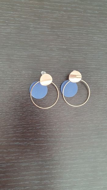 Boucles d'oreilles bleues