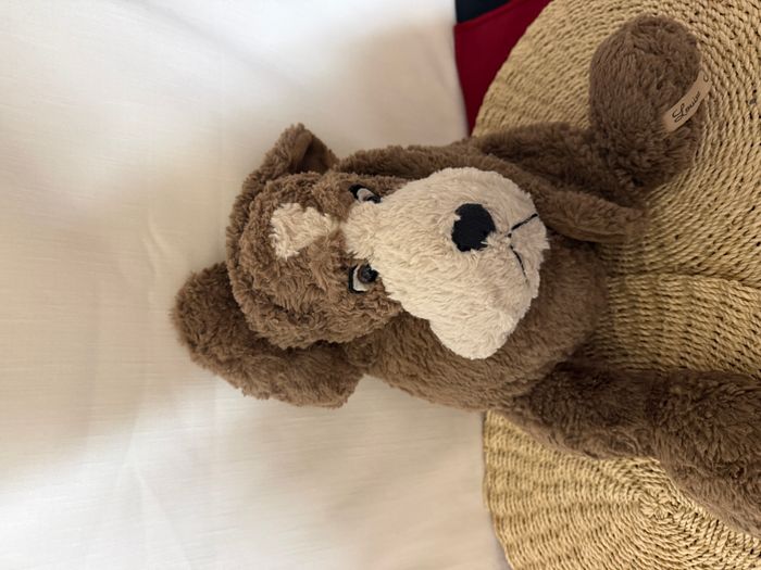 Peluche chien marron blanc LOUISE MANSEN - photo numéro 6