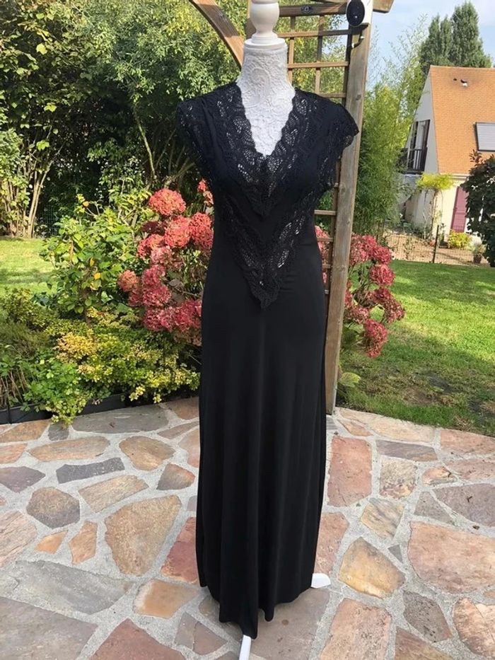 Robe Zara neuve longue noir taille S - photo numéro 3