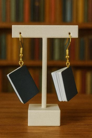 Boucles d’oreilles livres