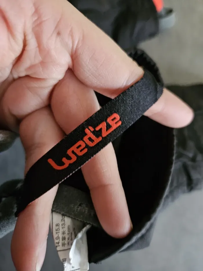Gants de ski enfant - Taille 6 ans - Wedze - Noir et blanc - photo numéro 2