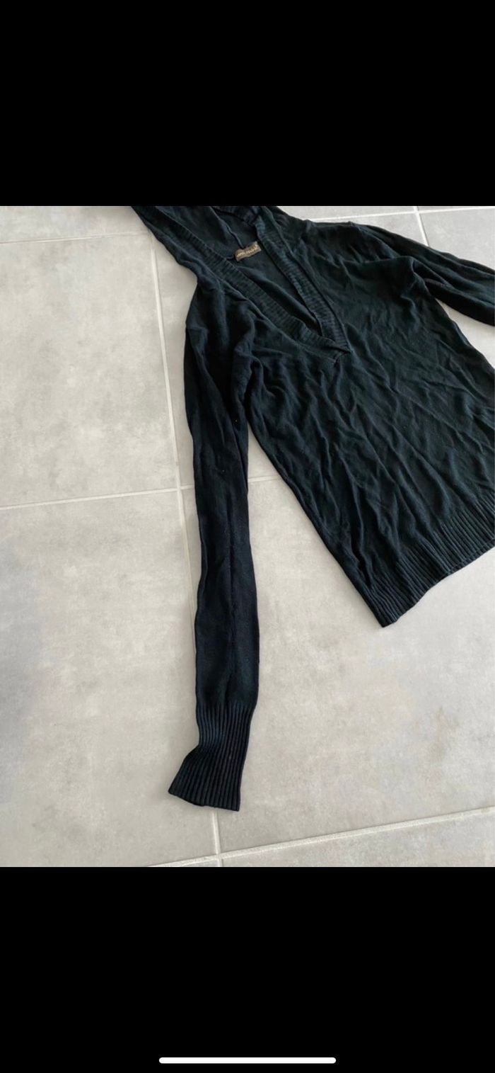 Pull col V à capuche - photo numéro 4