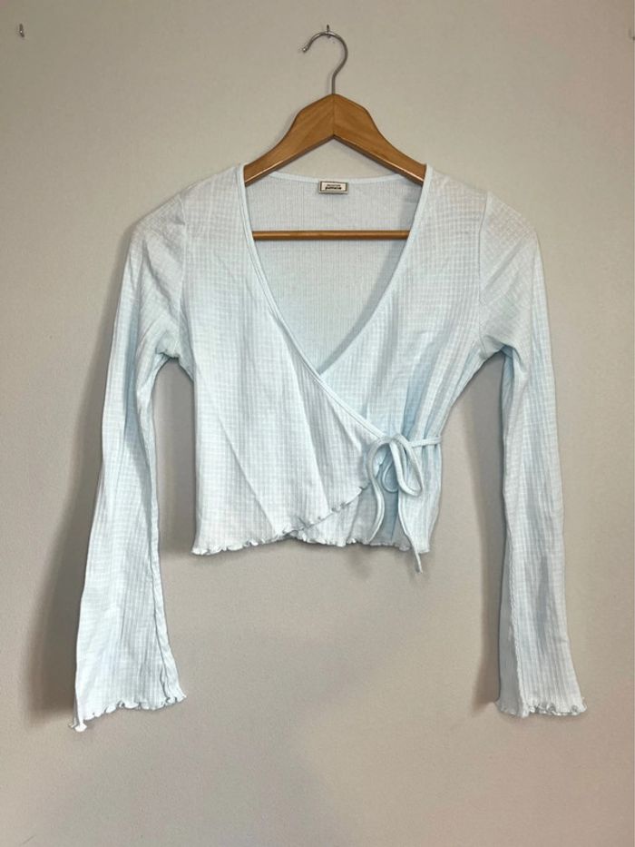 Blouse manches longues Pimkie bleu clair