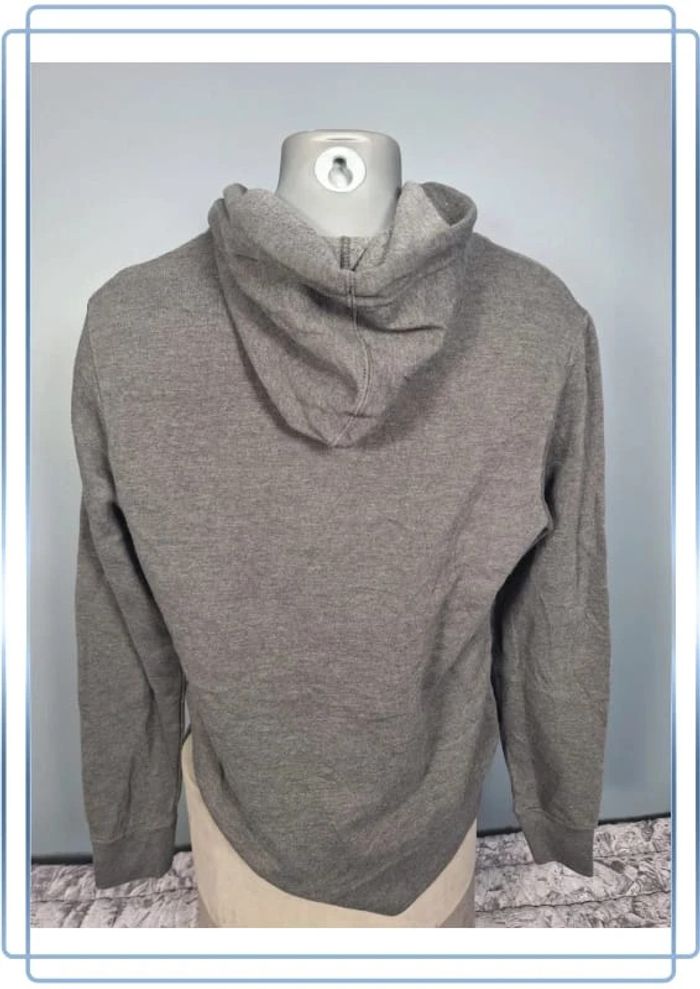 sweat a capuche vintage / Hoodie majestic / homme taille S / gris foncé - sérigraphie - photo numéro 7