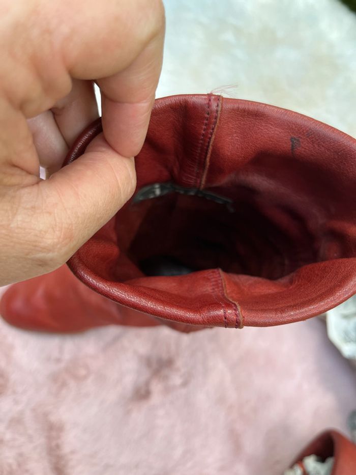 Bottine Bailly cuir souple Vintage médiéval T 36 - photo numéro 10