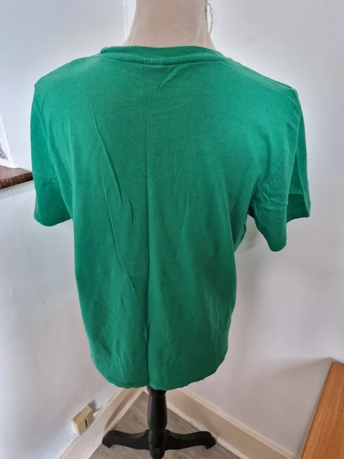 Tee shirt vert happiness hering taille M - photo numéro 3