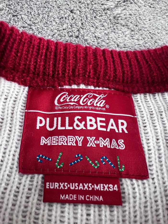 Pull de Noël Ours Coca-Cola x Pull&Bear Rouge Taille XS - photo numéro 7