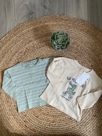 Lot de 2 T-shirts ml 24 mois