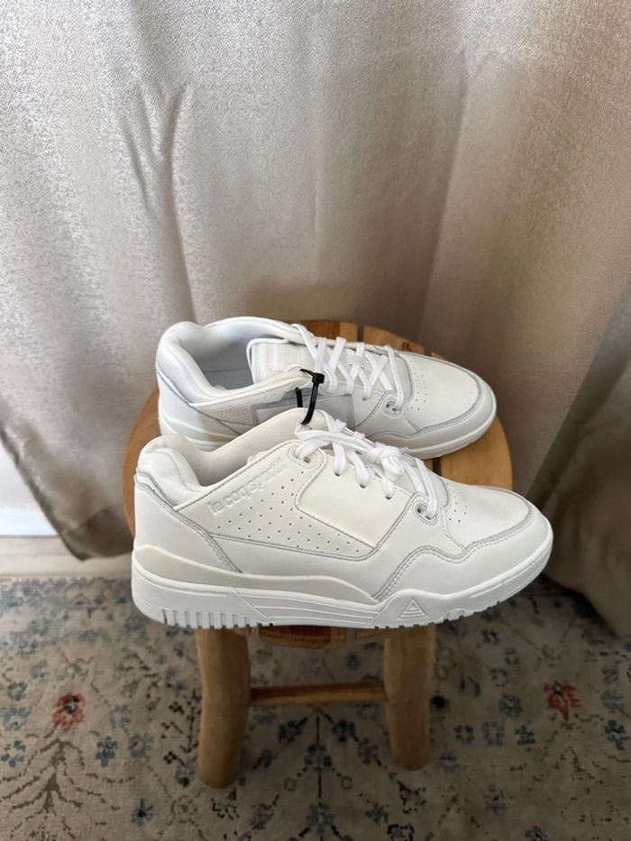 Baskets Le Coq Sportif blanches neuves – Taille 38 - photo numéro 4