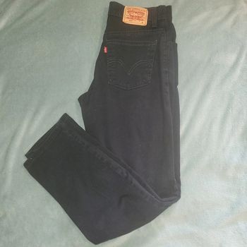 Jeans Vintage Black - Classic Relaxed Stretch👖 Made in Mexico - Levi's 550 - Taille M