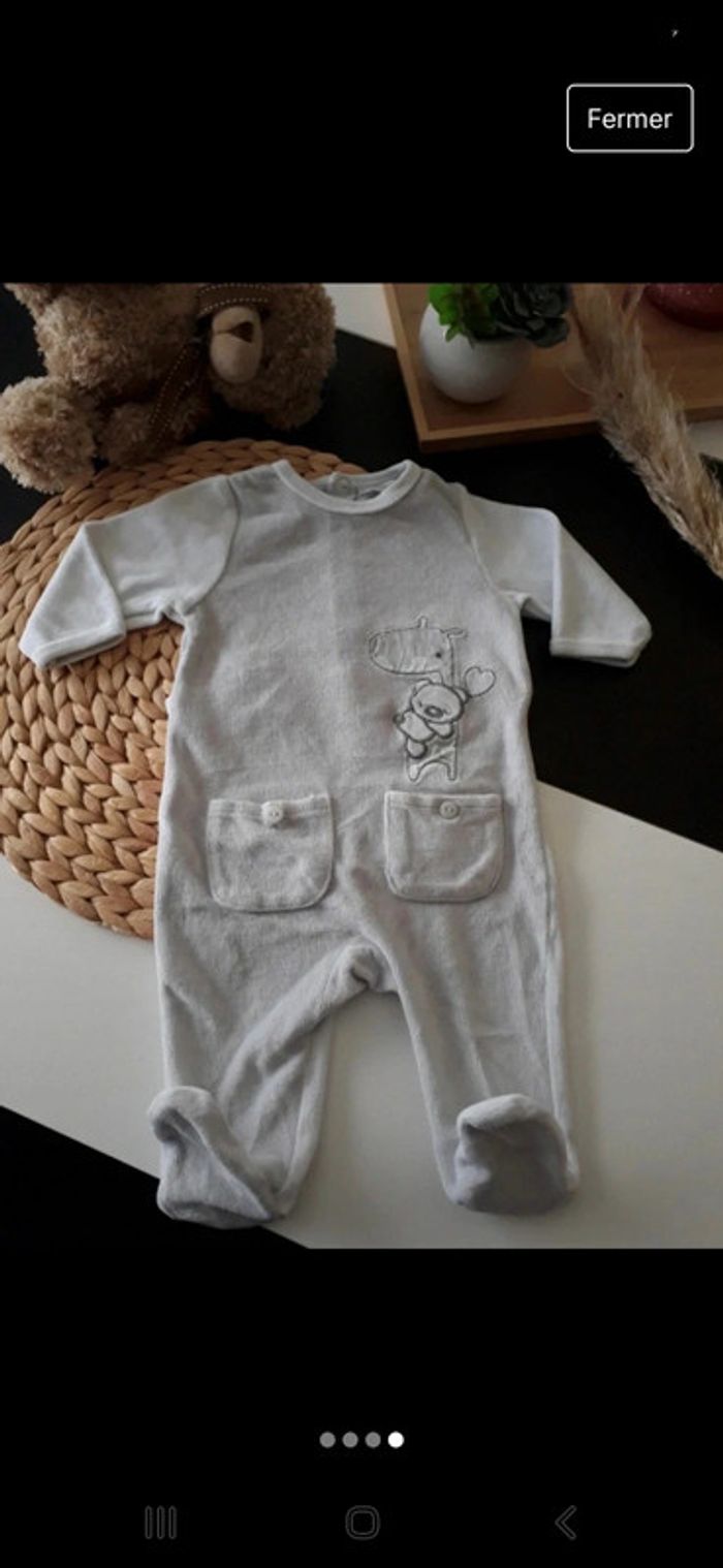 Pyjama polaire garçon Taille 3 mois🌿🦊