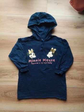Tunique sweat à capuche Minnie Mouse 6 ans