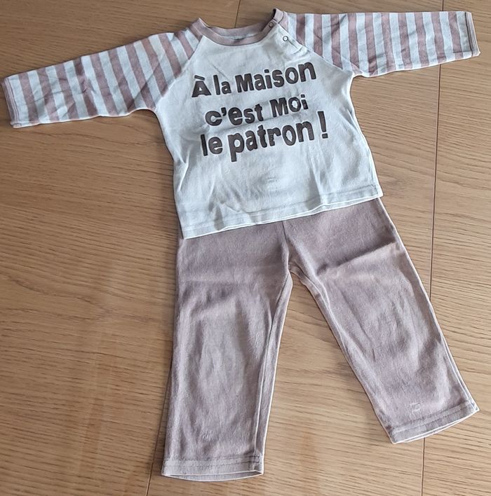 Pyjama velours garçon 2 ans