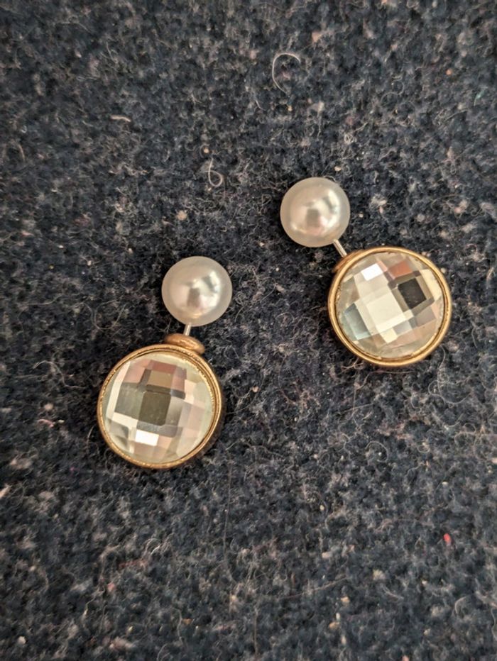 Boucles d'oreilles a strass